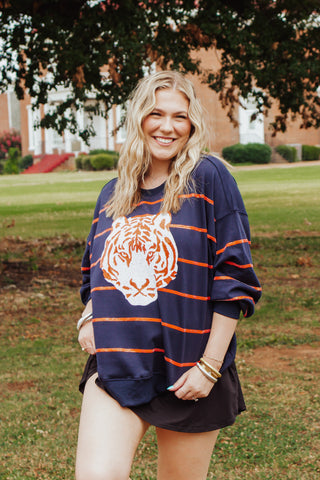 Go Tigers Sequin Pullover