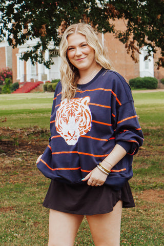 Go Tigers Sequin Pullover