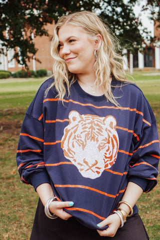 Go Tigers Sequin Pullover