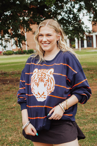 Go Tigers Sequin Pullover