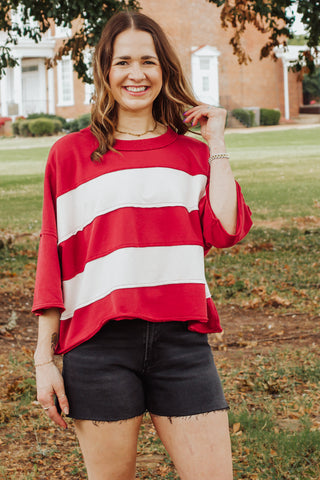 Casual Saturday Color Block Top