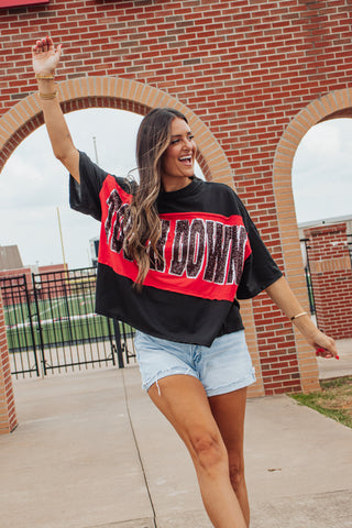 Touch Down Color Block Top