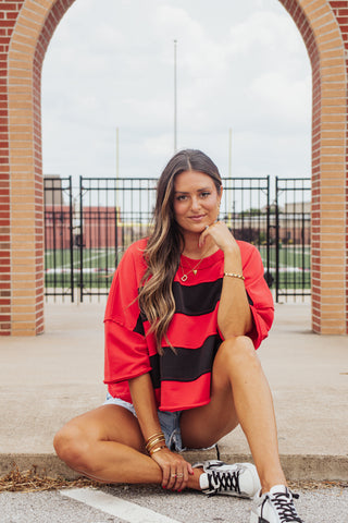 Casual Saturday Color Block Top