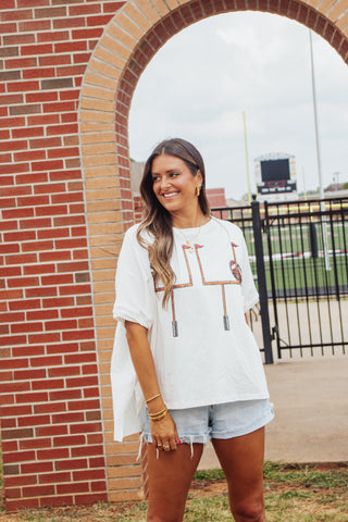 Goal Post Sequin Top *Final Sale*