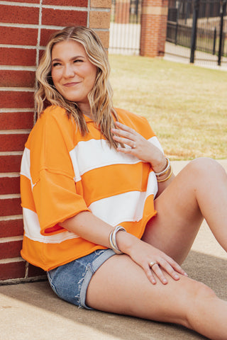 Casual Saturday Color Block Top