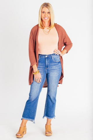 Ellie High Rise Cropped Flares