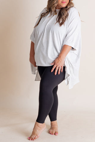 Feel So Good V Waist Leggings- Black Only - CURVY