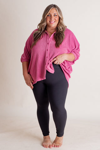 Feel So Good Leggings - Black - CURVY