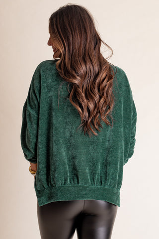 Feeling Like This Chenille Pullover