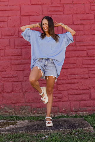 Only Go Forwards Oversized V Neck Tunic