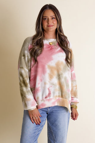 Feeling Like This Tie Dye Pullover