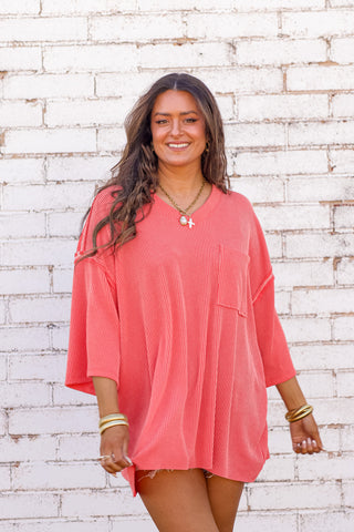 Only Go Forwards Oversized V Neck Tunic