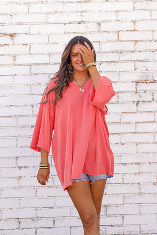 Only Go Forwards Oversized V Neck Tunic