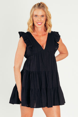 Weekend Outing Tiered Mini Dress *Final Sale*
