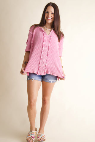 Spring Fling Mineral Wash Top *Final Sale*