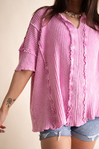 Spring Fling Mineral Wash Top *Final Sale*