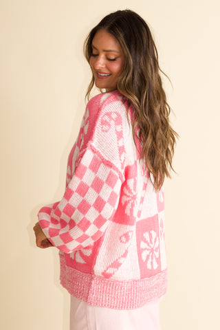 Holly Jolly Checkered Sweater