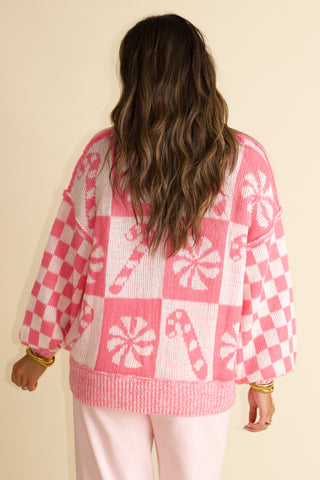 Holly Jolly Checkered Sweater