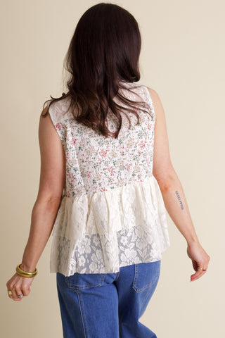 Rose Garden Sleeveless Top *Final Sale*
