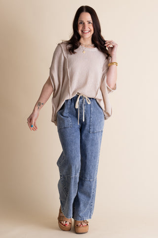 Pretty Woman Drop Shoulder Top