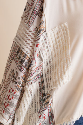 Pretty Girl V Neck Drop Shoulder Top