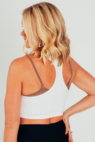 Double Trouble Double Layer Cropped Tank *Final Sale*