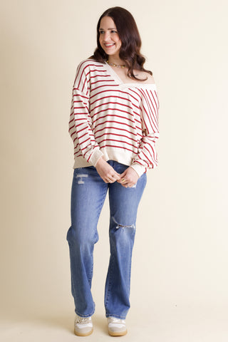 Pretty Slowly V Neck Top