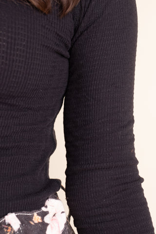 On A Good Note Textured Top