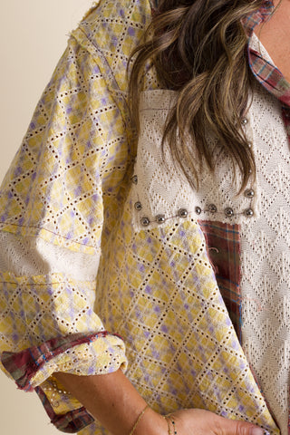 Funny Feeling Button Down Top