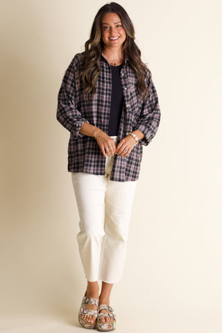 Gift with Grace Button Down Flannel *Final Sale*