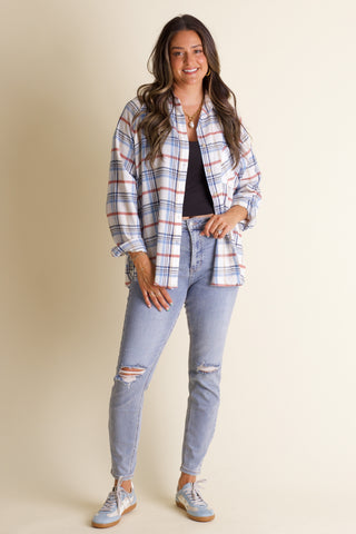 Gift with Grace Button Down Flannel *Final Sale*