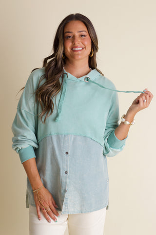 Winter Garden Hooded Top