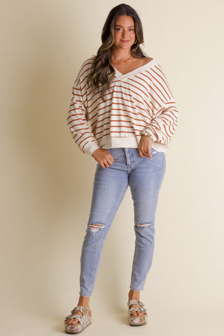 Pretty Slowly V Neck Top