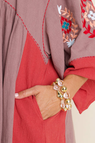 Hold My Hand Embroidery Dress