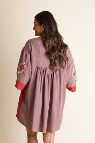 Hold My Hand Embroidery Dress