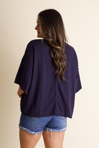 Touch Down Color Block Top