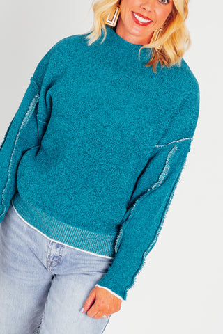 Never Forget Mock Neck Chenille Sweater *Final Sale*
