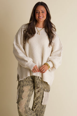 Heard Every Word Knit Sweater