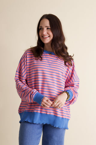 One More Time Striped Top