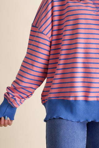 One More Time Striped Top