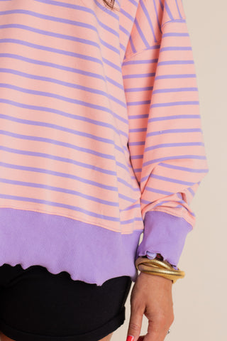 One More Time Striped Top