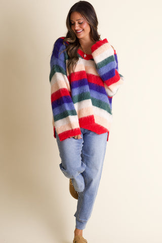Another Life Striped Sweater