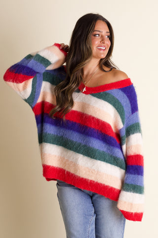 Another Life Striped Sweater