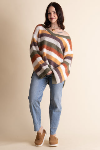 Another Life Striped Sweater