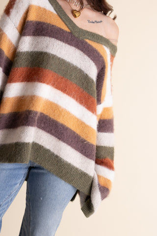 Another Life Striped Sweater