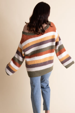 Another Life Striped Sweater
