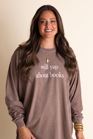 Yap About Books Long Sleeve Tee