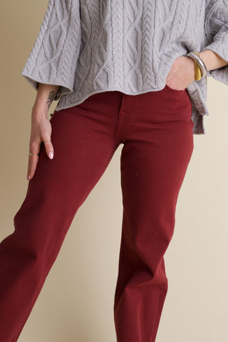 Work Mode High Rise Wide Leg Jeans