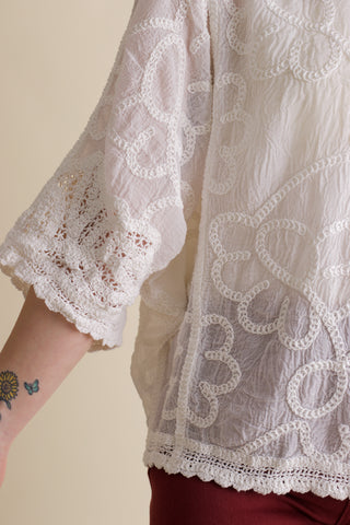 Stay Sweet Floral Crochet Top