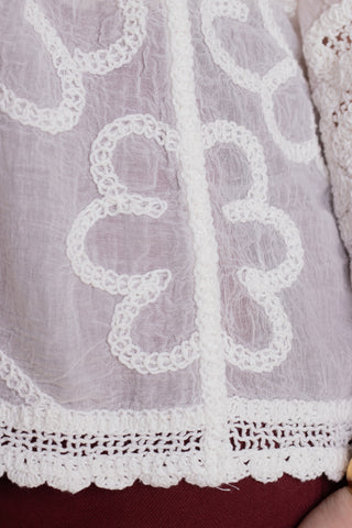 Stay Sweet Floral Crochet Top